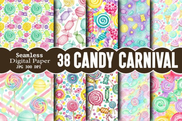 Candy Carnival Seamless Digital: Your All-in-One Design Toolkit