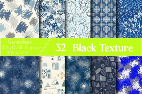 Create Stunning Depth with Seamless Black Texture Digital Paper
