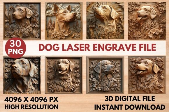 Dog Laser Engrave File: Premium Designs for Your Projects