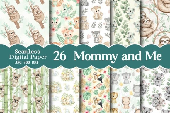 Explore the Versatile Mommy and Me Seamless Pattern