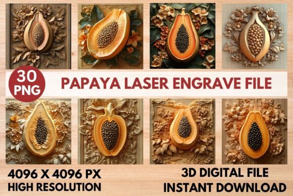 Papaya Laser Engrave File: Elevate Your Craft
