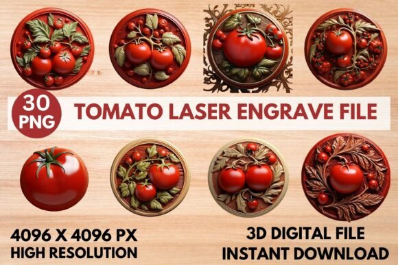 Tomato Laser Engrave File: Elevate Your Craft